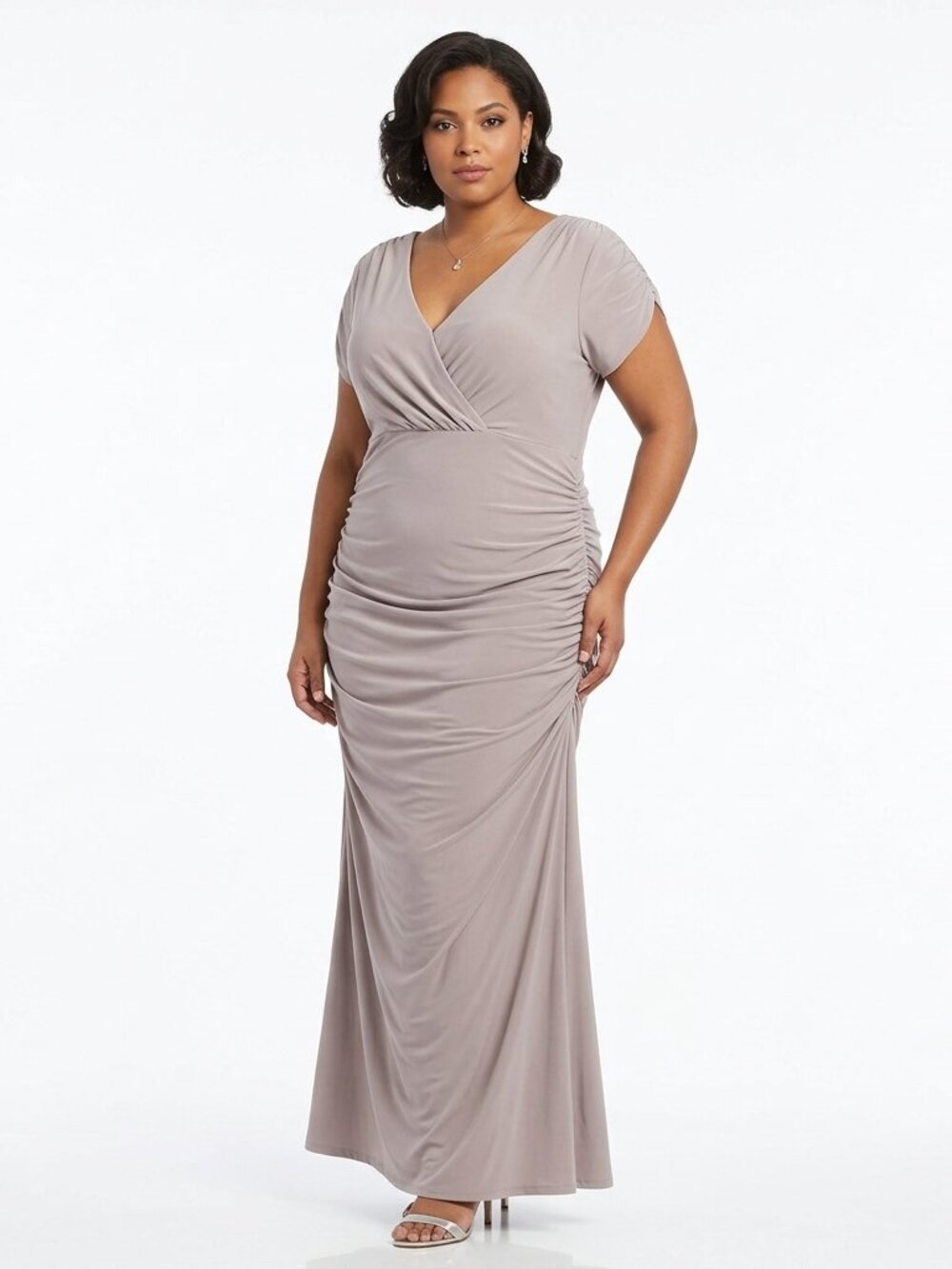 Marc Bouwer Stretch Pull On Gathered Midriff Dress- Sz. XL